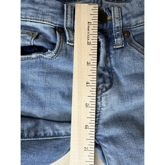 Blank NYC Womens Flare Blue Jeans Size 24 Raw Ruffled Hems Mid Rise - Picture 11 of 11